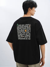 Men's Graphic Back T-Shirt with Embroidery Detail